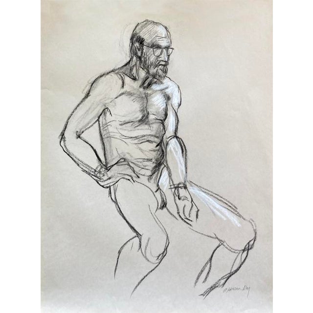 Original Life Drawing, "Specs" For Sale
