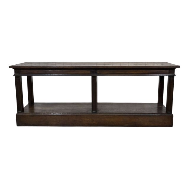 19th Century Oak Drapers Table For Sale