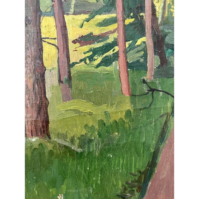 William Müller, L'orée du sentier, Oil on Canvas For Sale - Image 6 of 10