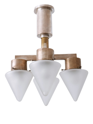 Art Deco Four-Flamed Ceiling Lamp, Germany, 1930s