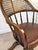 Vintage Traditional Mahogany & Cane Bankers Swivel Desk Chair For Sale - Image 12 of 17
