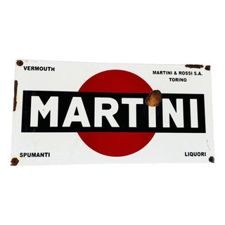 Vintage Martini Sign in Iron For Sale