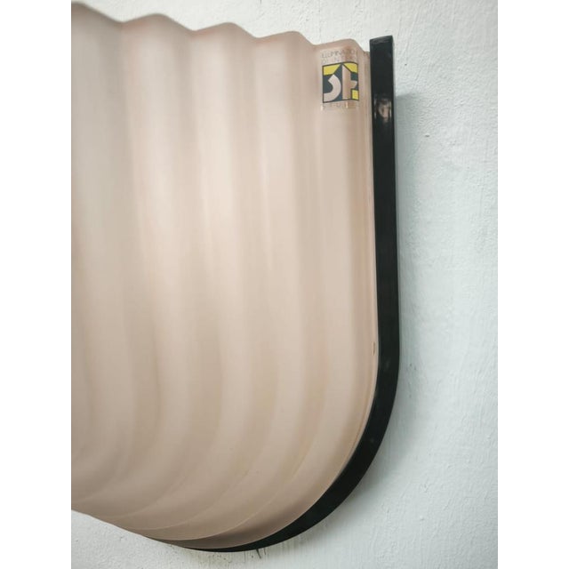 Black Pink Wall Light from F. Fabbian, 1980s For Sale - Image 8 of 10