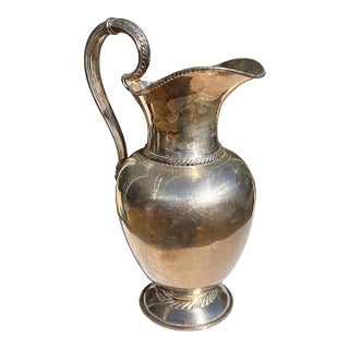 Vintage Rogers Bros. Meriden Silver Plate Pitcher For Sale