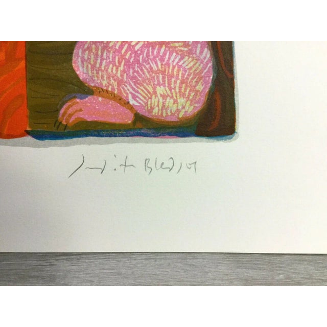 For your consideration is a hand signed lithograph by American artist Judith Bledsoe. Size is 18.25” x 9.25” unframed