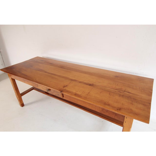 Vintage Cherrywood Dining Table For Sale - Image 10 of 18