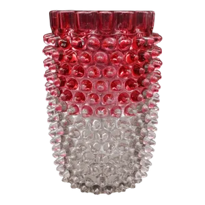 Early 19th Century Hobbs Brockunier & Co. Dew Drop Hobnail Glass Celery Vase