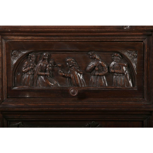 Antique Historicist Cabinet in Oak, 1880 For Sale - Image 9 of 18