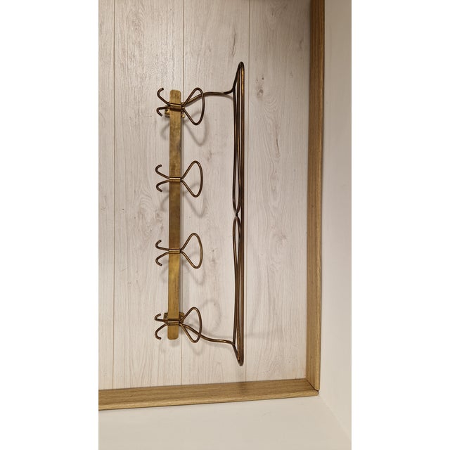 Vintage Brass Coat Hanger with Brass Hangers by Cesare Lacca, in Very Good conditions. Designed 1950 to 1959 This piece is...