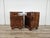 Art Deco Walnut Bedside Tables, 1940, Set of 2 For Sale - Image 3 of 13