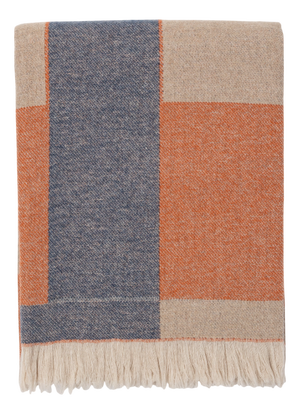 Wool and Cashmere Plaid with Woven Pattern by Villa Como