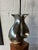 Wood Mid-Century Modern Sculptural Chrome and Walnut Table Lamp, 1970s For Sale - Image 7 of 9