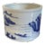 Antique 19th Century Chinese Blue & White Porcelain Cachepot with Harbor Landscape Decoration For Sale