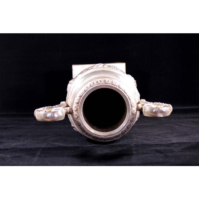 Antique Amphora in Silver Plating For Sale - Image 5 of 6