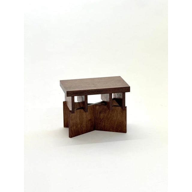 Brown Building Stool by Goons For Sale - Image 8 of 9
