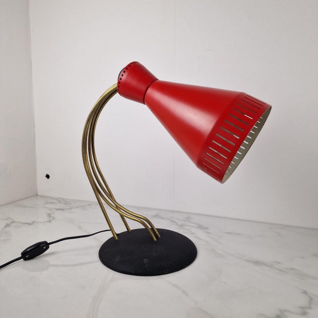 Mid-Century Modern Adjustable Desk Lamp from Bag Turgi, Switzerland, 1950s For Sale - Image 3 of 18