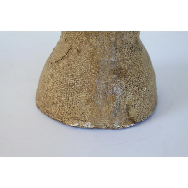 Mid 20th Century Vintage Off White Molded Female Bust For Sale - Image 5 of 12