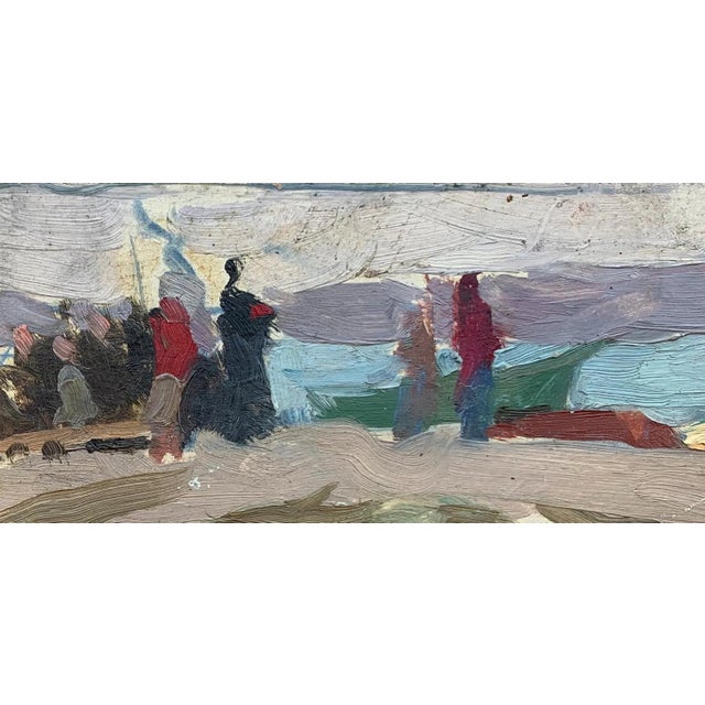 Campaign Original Seascape Oil Painting, Ukrainian Artist, 1960s 14-29 For Sale - Image 3 of 6