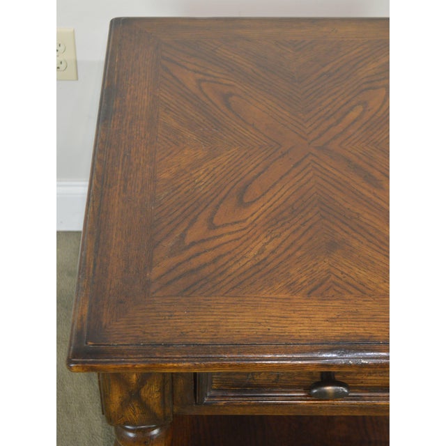 Lane Eddie Bauer Home Collection Oak Barley Twist Side Table Chairish