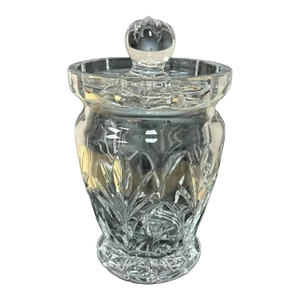 Canterbury Marquis Waterford Crystal Glass Biscuit Jar