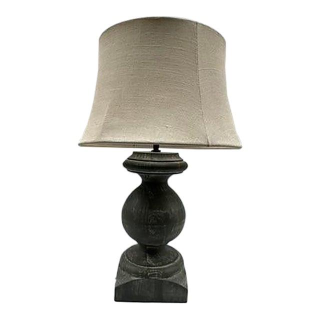 Pottery Barn Wood Lamp For Sale