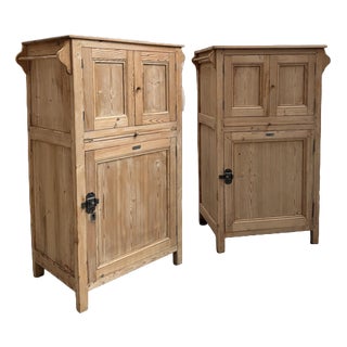 Boarding School Cabinets, Set of 2 For Sale