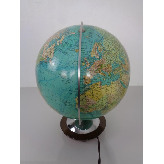 Vintage Illuminated Glass Globe by Paul Oestergaard for Columbus, 1960s For Sale - Image 10 of 18