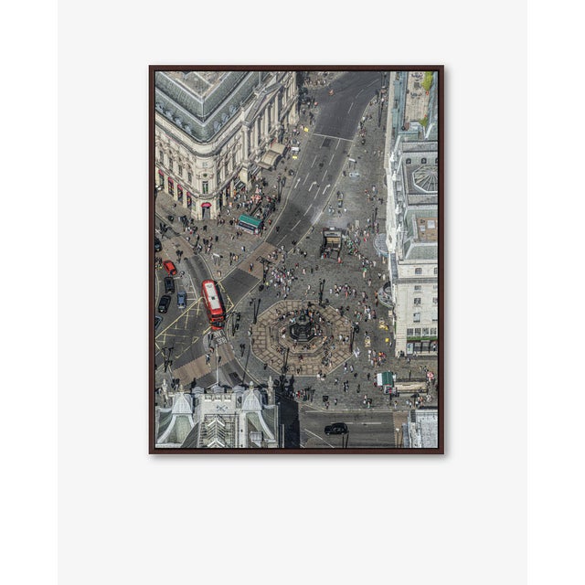 Edition Aerial Views Bernhard Lang Image: Picadilly Circus I Size A: 35 x 47 inches, Captured in 2019 over London, UK No 1...
