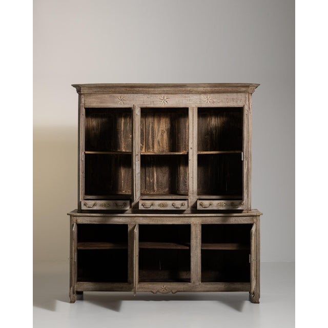 Mid 19th Century French Provincial Brown Wood China & Display Cabinets For Sale - Image 9 of 14