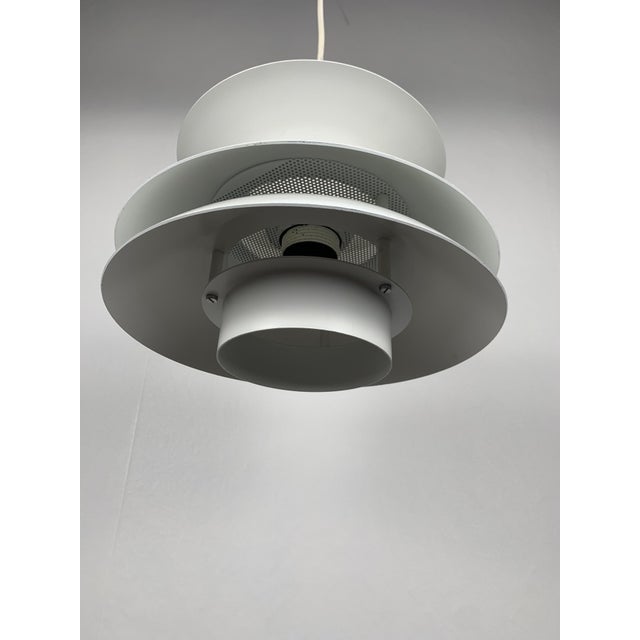 1980s Danish White Pendant Light, 1980s For Sale - Image 5 of 9