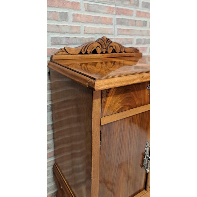 Vintage Nightstand in Bronze and Wood, 1966 For Sale - Image 6 of 9