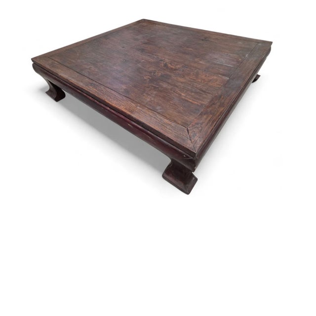 Antique Shanxi Province Chinese Elwood Oversized Coffee Table For Sale - Image 4 of 8