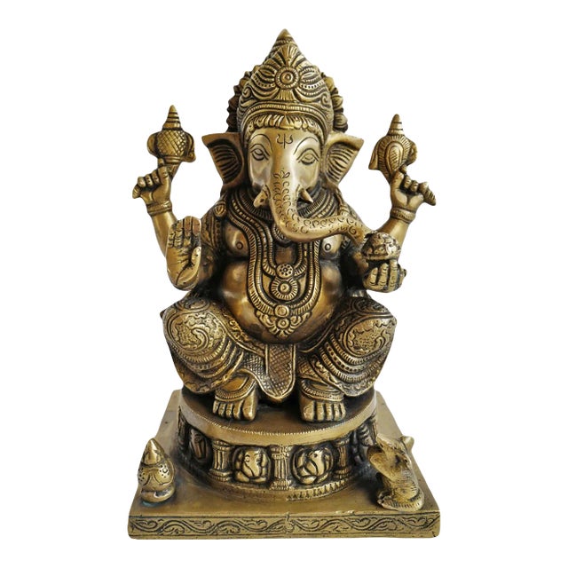 Vintage Brass Ganesha For Sale
