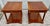 Vtg. Baker Pair of Regency Style Cherry Side Tables W/Inlay & Brass Trim For Sale - Image 14 of 16