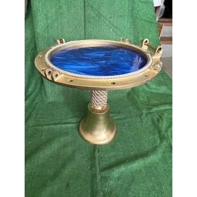 Port Hole Side Table - Custom Made For Sale In Raleigh - Image 6 of 9