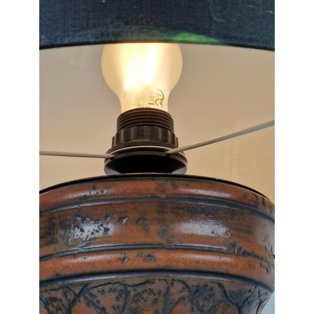 Vintage Fat Lava Ceramic Floor Lamp from Jasba, West-Germany, 1970s For Sale - Image 6 of 9