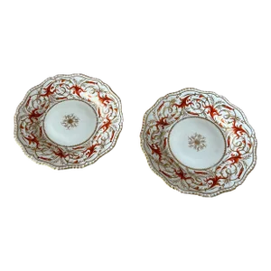 Pair of 19th Century English Dinner Plates