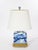 20th Century Blue / White Chinoiserie Porcelain Wood Base Pair of Table Lamps - Pair For Sale - Image 10 of 10