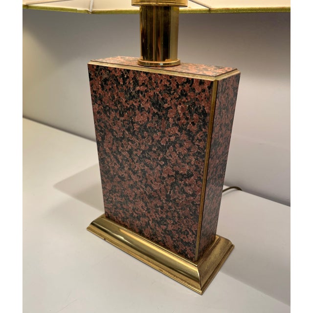 Gold 1970s Mid Century Modern Chinese Wood and Gilt Metal with Pagoda Shade Table Lamps - a Pair For Sale - Image 8 of 12