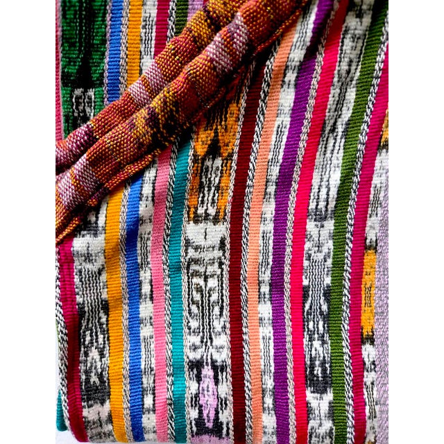 Textile Vintage Guatemalan Jaspe Ikat Textile Apron For Sale - Image 7 of 9
