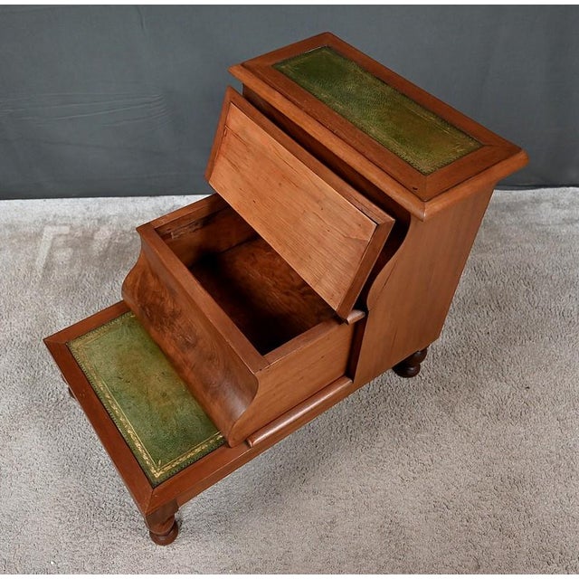 19th Century Victorian Mahogany Library Step Stool, England For Sale - Image 13 of 18