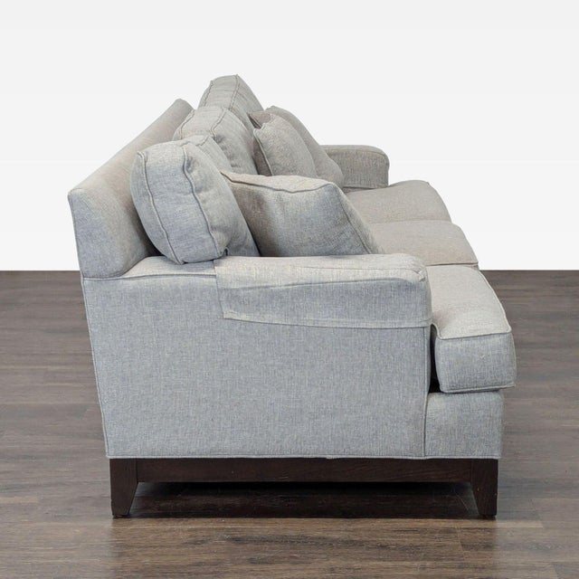 Ethan Allen Ethan Allen Arcata 3-Seat Gray Sofa With Cushions For Sale - Image 4 of 9