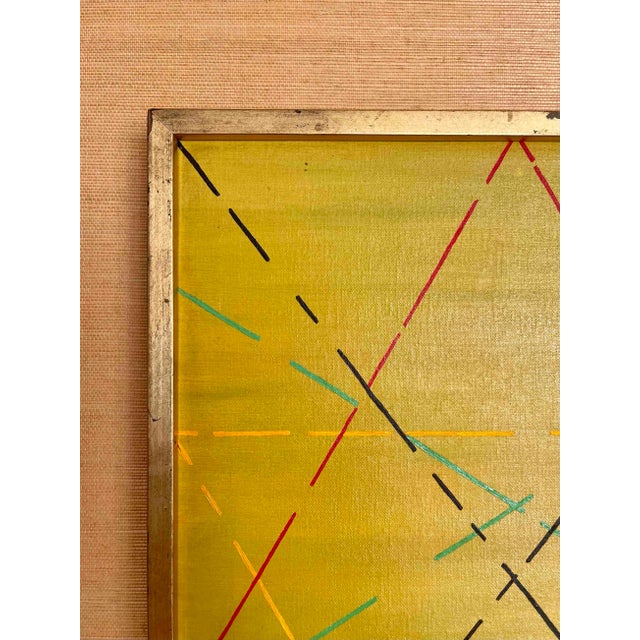 Mid-Century Abstract Painting by Edgar Hubert For Sale In Los Angeles - Image 6 of 8