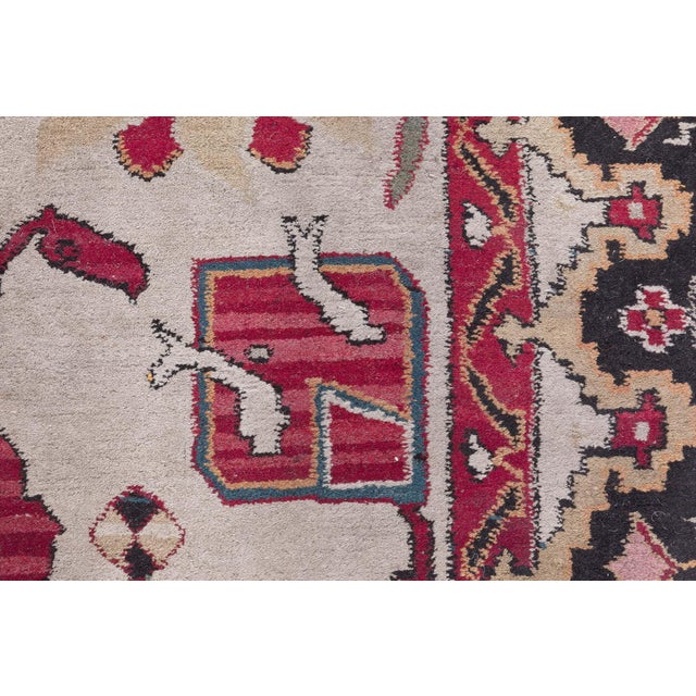Doris Leslie Blau Antique Agra Beige Runner - c. 1900 (Size Adjusted) (Fragment) For Sale - Image 9 of 10