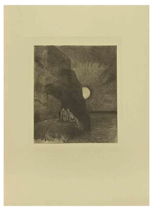 After Odilon Redon, Illustration from the Series Les Fleurs du Mal, 1923, Etching