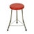 Stool in Red Faux Leather and Chrome from Brabantia, 1950s For Sale - Image 3 of 13