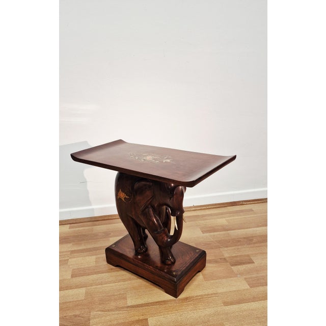 Wood Southeast Asian Style Coffee Table in Teak, 1940s For Sale - Image 7 of 17