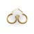 Vintage 14k Gold Hoops, Pair For Sale - Image 4 of 8