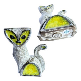 Rare Jonathan Adler Glass Menagerie Cat Bud Vase – Retired 2005 Original For Sale