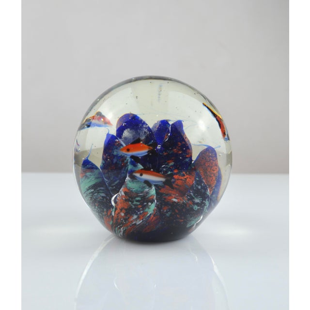Glass Murano Glass Aquarium Fish Paperweight, Italy, 1960s For Sale - Image 7 of 18